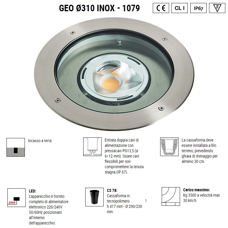 BOLUCE Geo 310 Inox