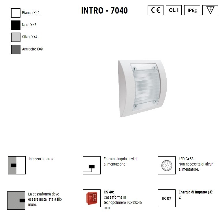 BOLUCE Intro incasso 7040