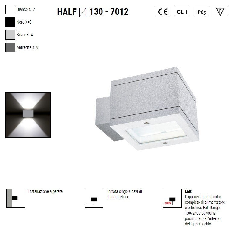 BOLUCE Half 130 parete 7012