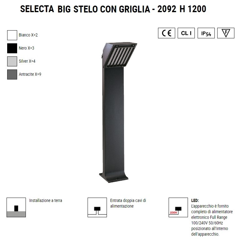 BOLUCE Selecta Big stelo griglia
