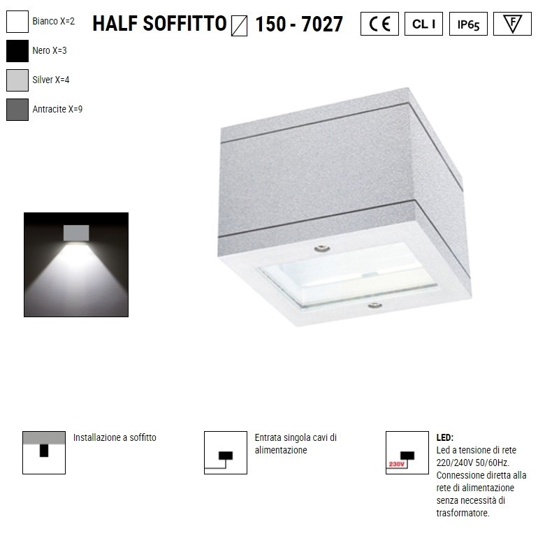BOLUCE Half 150 soffitto