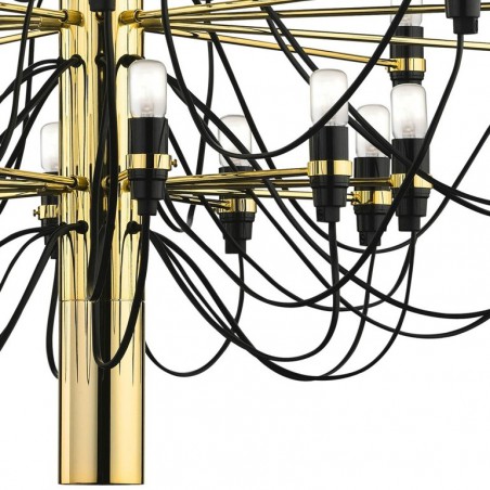 Lampadario-2097/50-ottone-design-Gino-Sarfatti-per-Flos-dettaglio