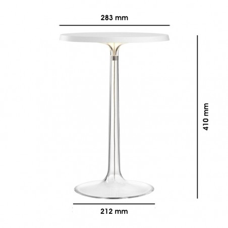 Bon-Jour-lampada-tavolo-design-Philippe-Stark -per-Flos-dimensioni-senza diffusore